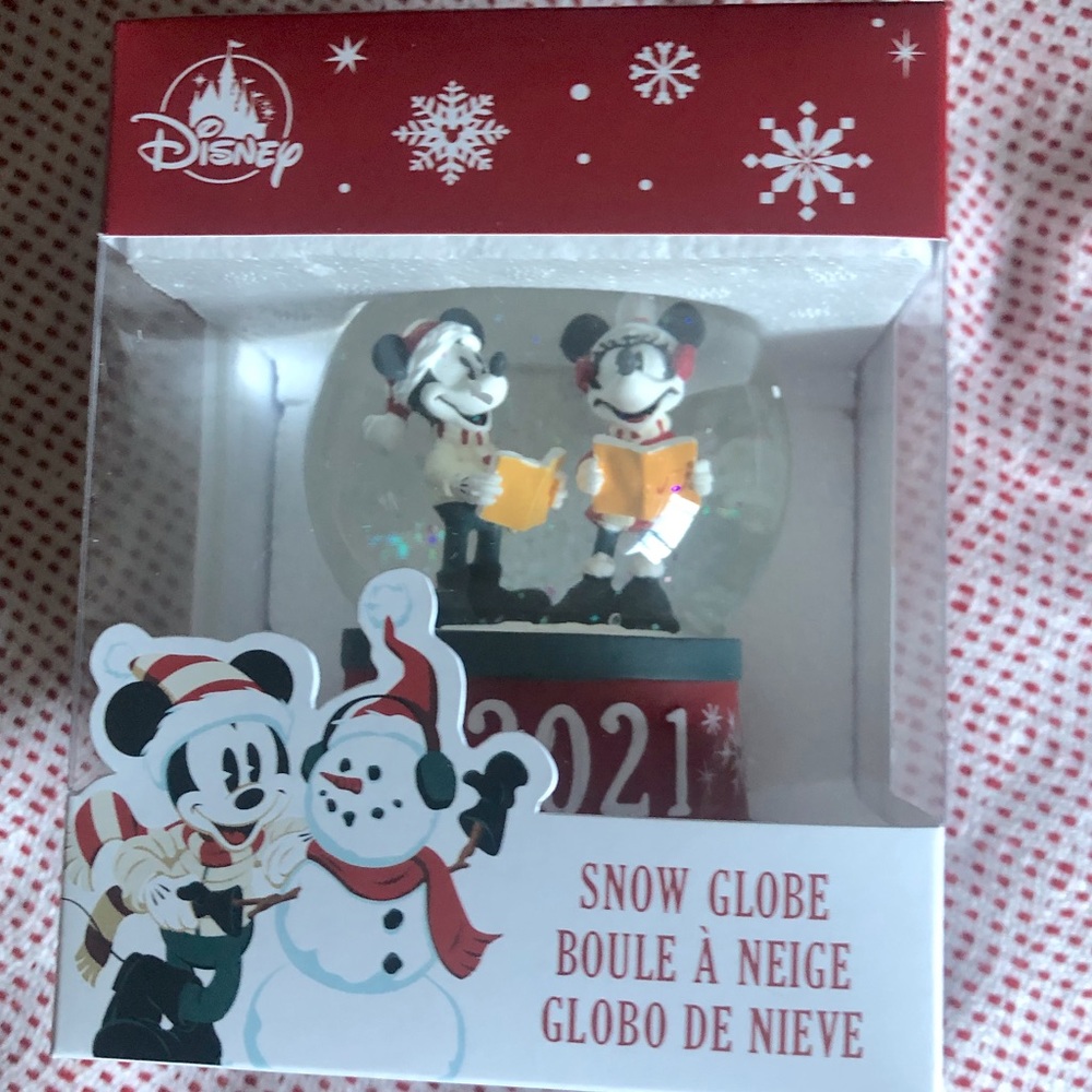 Disney store Holiday Snow Globe